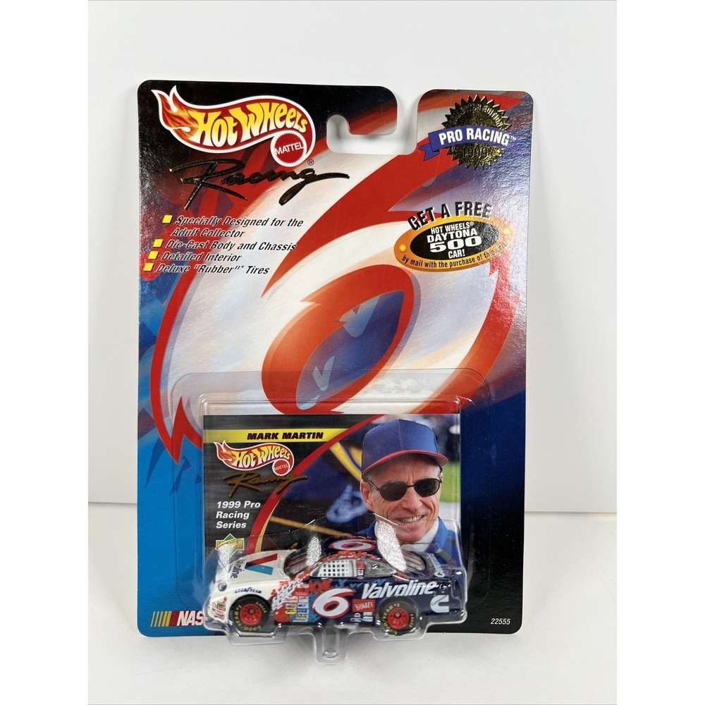 Hot Wheels Racing NASCAR 1:64 Mark Martin #6 Pro Racing Collector's Edition 1999